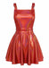 1970s Metallic Holographic Suspender Dress