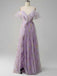 1970s Slip Floral Embroidered Mesh Slit Dress