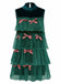 1960s Mesh Bow Christmas Tree Dress