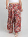 [Plus Size] Multicolor 1970s Paisley All-Over Print Wide-Leg Pants