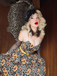 1950s Slip Leopard Sunflower Butterflies Lace Dress