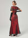 1920s V-Neck Sequined Mesh Mermaid Formal Dress