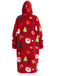 1970s Pumpkin Santas Snowman Blanket Hoodie Lougewear
