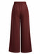 1960s Corduroy High Waist Wide-Leg Pants