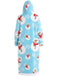 1970s Pumpkin Santas Snowman Blanket Hoodie Lougewear