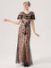 1920s Beaded Mesh Short Sleeve Charleston Dress — vintage elegance for the modern woman