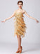 1920s Charleston Layered Tassel Straps Dress: wher