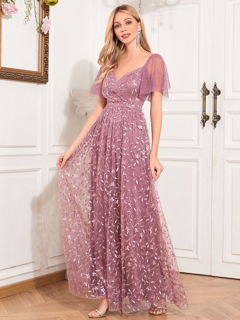 1920s Solid Sweetheart Neckline Embroidered Long Dress 1920s Solid Sweetheart Neckline Embroidered Long Dress