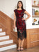She slips into this 1920s Floral Pattern Sequined Tassel Dress and suddenly it's a 1920s daydream