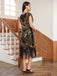 1920s Floral Pattern Sequined Tassel Dress — the kind of 1920s dress that makes strangers smile