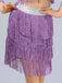1920s Fringe Solid Elastic Waist Skirt - vintage skirt, retro style