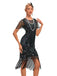 She slips into this 1920s Fringed 3D Beaded Dress and suddenly it's a 1920s daydream