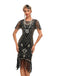 This 1920s Fringed 3D Beaded Dress wraps her in 1920s elegance, one twirl at a time