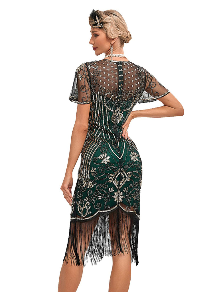 1920s Fringed 3D Beaded Dress — the kind of 1920s dress that makes strangers smile