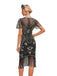 She slips into this 1920s Fringed 3D Beaded Dress and suddenly it's a 1920s daydream