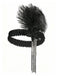 1920s Gatsby Feather Sequin Beaded Headpiece - vintage fashion, retro style