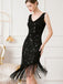 1920s Gatsby Sequins Tassel Oblique Hem Dress: where 1920s romance meets her modern spirit