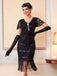 1920s Sequin Beaded Fringe Flapper Dress - vintage dress, retro fashion, Gatsby party