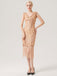 1920s Sequined Fringed Sleeveless Dress — vintage elegance for the modern woman