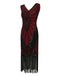 1920s Sequined Fringed Sleeveless Dress: timeless style reimagined