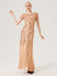 She slips into this 1920s Sequins Beading Mesh Formal Dress and suddenly it's a 1920s daydream
