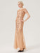 1920s Sequins Beading Mesh Formal Dress: where 1920s romance meets her modern spirit