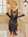 1920s Sequins Beading Tassels Flapper Dress - vintage dress, retro fashion, Gatsby party