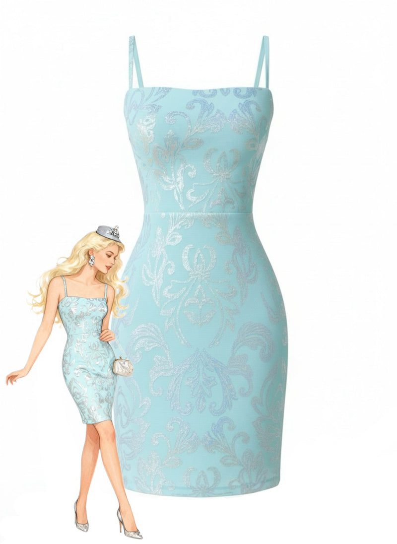 1920s Solid Sequin Spaghetti Strap Backless Dress