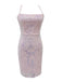 View 18: 1920s 1920s Solid Sequin Spaghetti Strap Backless Dress, perfect for retro themed parties, vintage fashion enthusiasts and special occasions