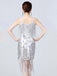 1920s V-Neck Fringe Solid Evening Tunic Dress - vintage dress, retro fashion, Gatsby party