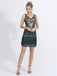 1920s V-Neck Plants Tassel Sequined Dress — a 1920s silhouette that turns sidewalks into runways