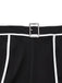 2PCS Black 1930s Binding Stand Collar Knitted Top & Wide-Leg Pants - vintage fashion, retro style, classic black
