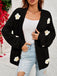 1930s 3D Daisy Long Sleeve Knit Cardigan - vintage fashion, retro style