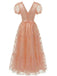 1930s Butterfly Floral Mesh Embroidered Maxi Dress - vintage dress, retro fashion for women