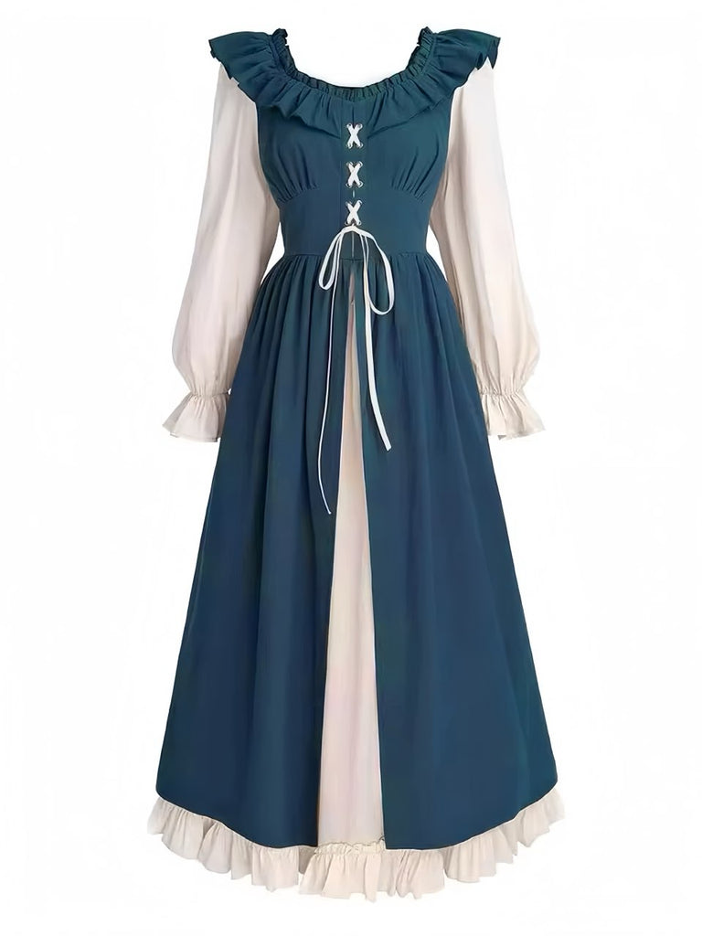 princess polly baby blue dress Adult Elegant Empress Renaissance Costume main image 0