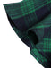 1930s Crew Neck Tartan Plaid Belted Mermaid Dress — a 1930s silhouette that turns sidewalks into runways