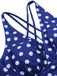 View 8: 1930s 1930s Cross Straps Polka Dots Swimsuit, perfect for retro themed parties, vintage fashion enthusiasts and special occasions