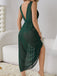 1930s Deep V-Neck Lace Mesh Nightgown: where 1930s romance meets her modern spirit