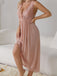 This 1930s Deep V-Neck Lace Mesh Nightgown wraps her in 1930s elegance, one twirl at a time