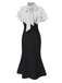 1930s Dots Tie Neck Mermaid Dress — the kind of 1930s dress that makes strangers smile