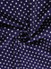 Dark Blue 1930s Polka Dot Ruffled Collar Fishtail Dress - vintage dress, retro fashion