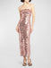 1930s Solid Sequined Back Slit Spaghetti Strap Dress - vintage dress, retro fashion