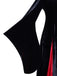 1930s Velvet Bell-Sleeve Wednesday Addams Style Dress - vintage dress, retro fashion