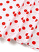 White 1930s Red Polka Dots Off-Shoulder Ruffle Maxi Dress - vintage dress, retro fashion, elegant red