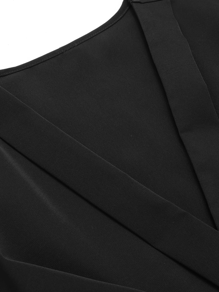 1930s Elegant Short-Sleeved Tie Waist Blouse, vintage top, retro blouse - perfect for women who love vintage and retro fashion