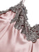 She slips into this 1930s Embroidered Faux Satin S