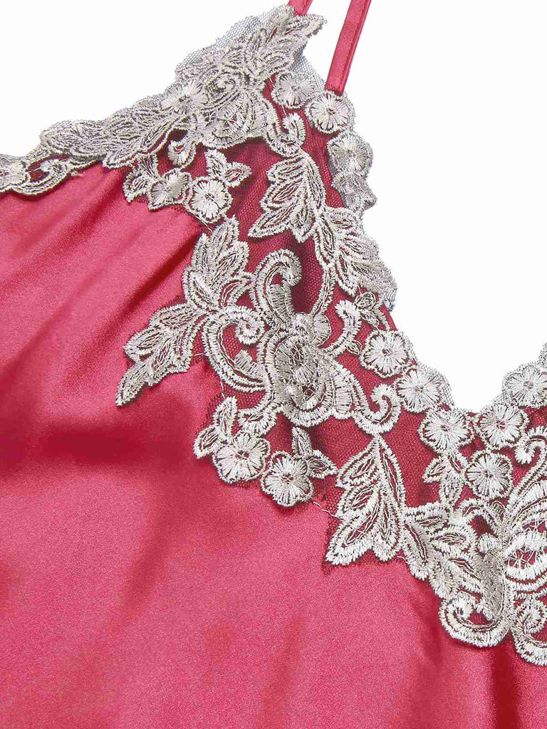 Fabric texture: 1930s 1930s Embroidered Faux Satin