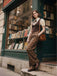 1930s Faux 3PCS Bow Plaid Jumpsuit - vintage jumpsuit, retro fashion