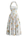 Yellow 1950s Vintage Retro Dress 3