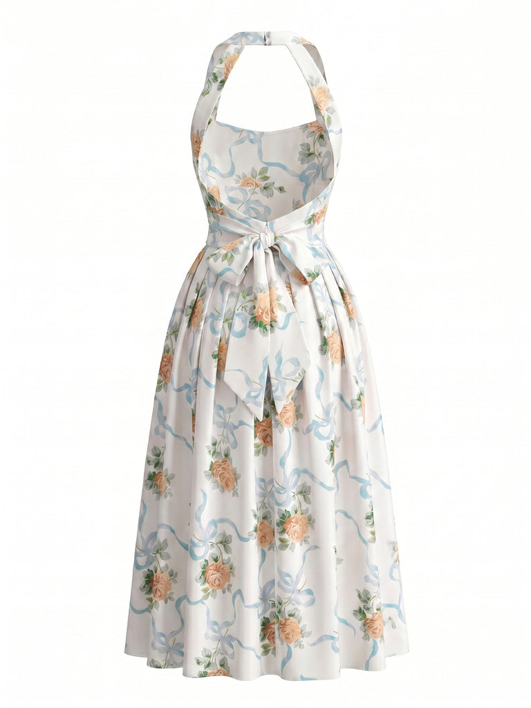 Yellow 1950s Vintage Retro Dress 4